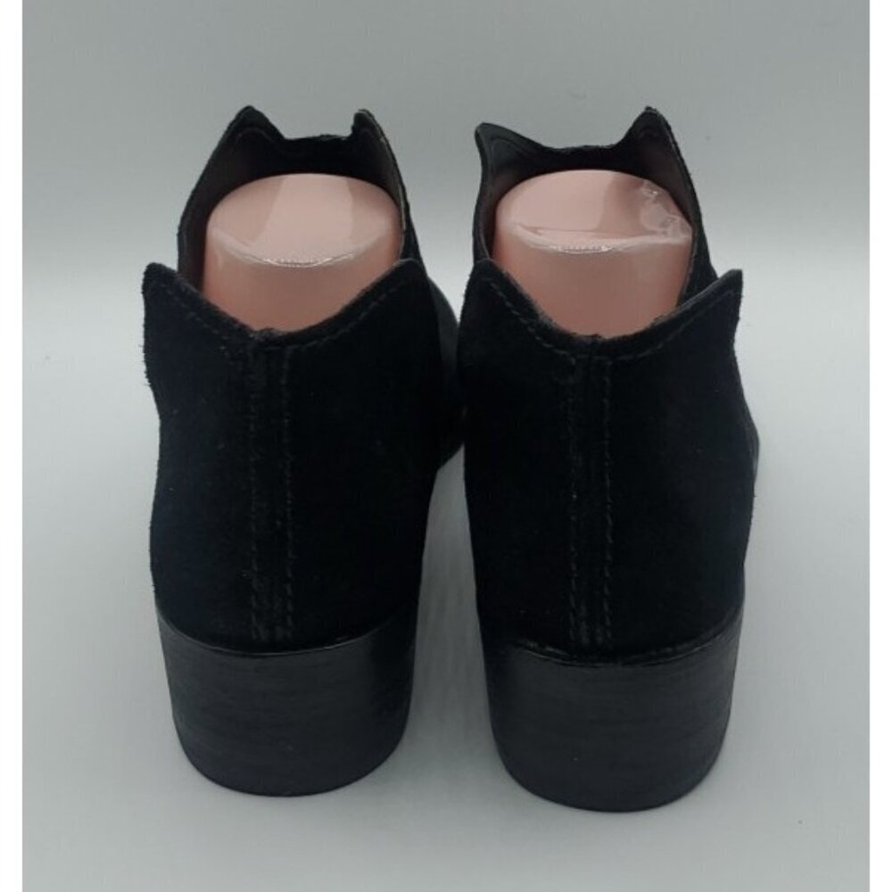 Dolce Vita Boots Trist Black Suede Ankle Slip On Booties Size 10 - Picture 4 of 11